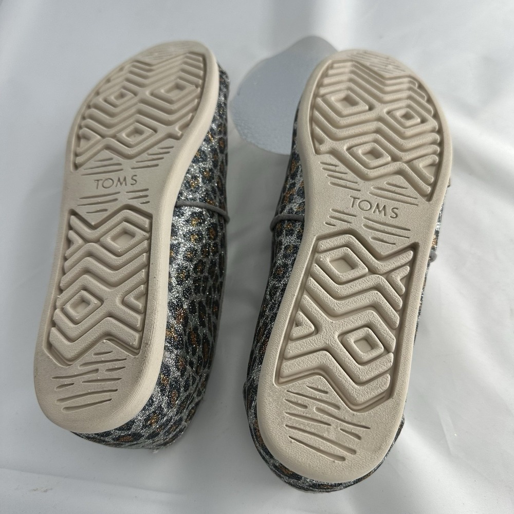 Women's TOMS Alpargata Glitter Animal Print Slip-On Comfort Shoes US Size 11 - Picture 6 of 8